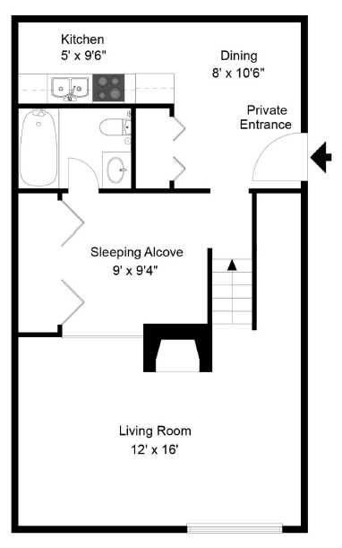 Yarmouth Pointe Studio Floor Plan
